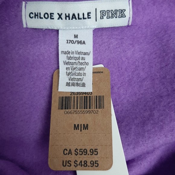 NWT Chloe x Halle Purple Hoodie Size M - Picture 11 of 15